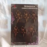 ICRAFT WOODEN EMBELLISHMENT WE569